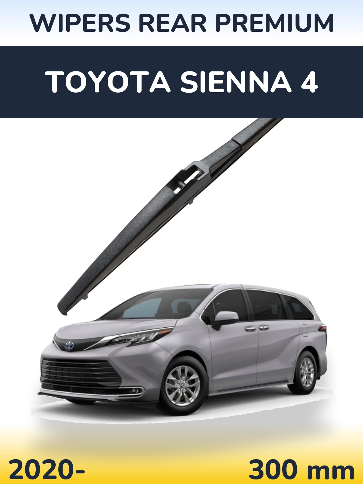 Rear wiper blade WIPERS REAR PREMIUM 300 mm for Toyota Sienna 4 2020-2026