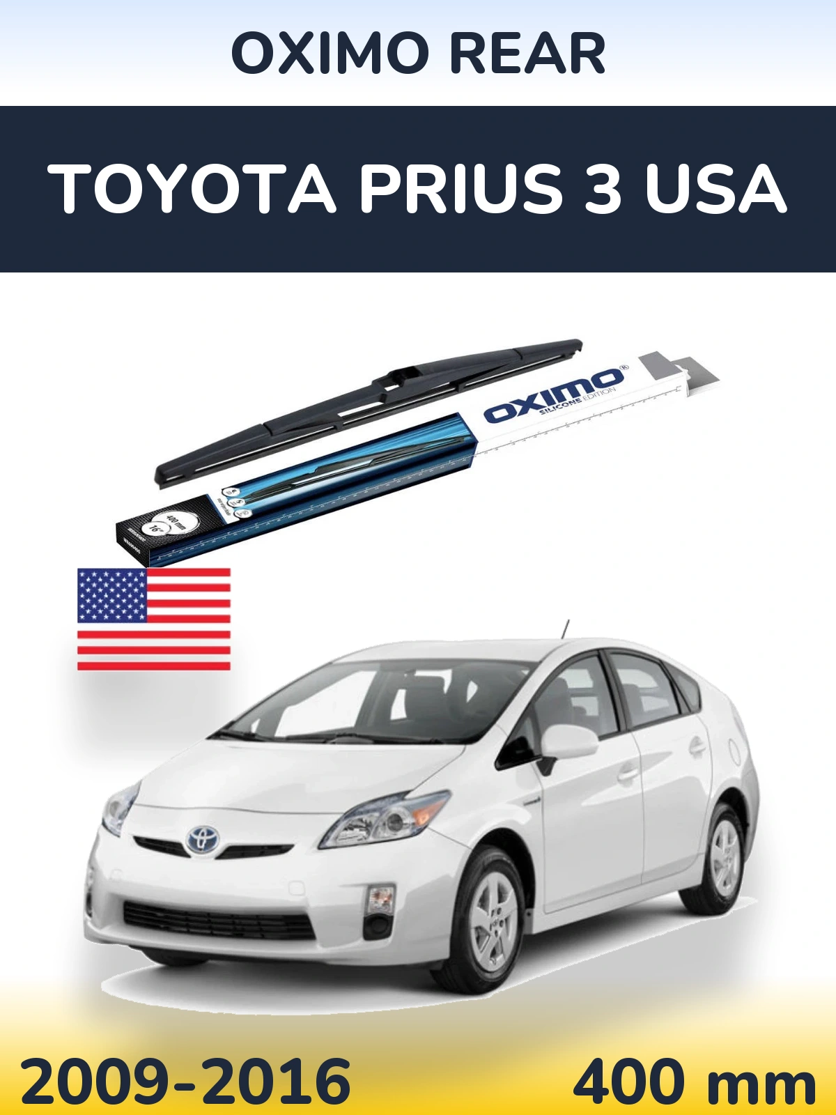 Tylna wycieraczka Oximo Rear 400 mm do Toyota Prius 3 USA 2009-2016
