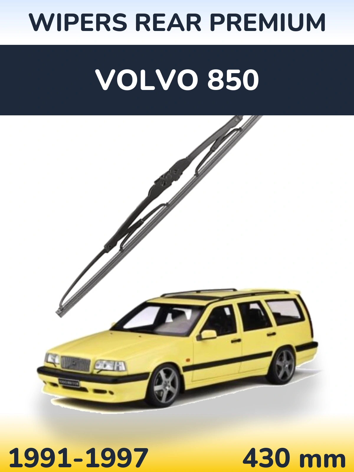 Tylna wycieraczka WIPERS REAR PREMIUM 430 mm do Volvo 850 1991-1997