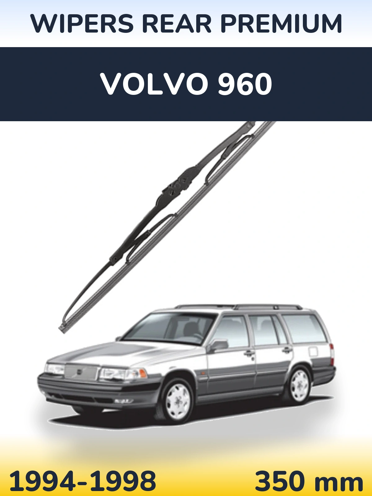 Rear wiper blade WIPERS REAR PREMIUM 350 мм for Volvo 960 1994-1998
