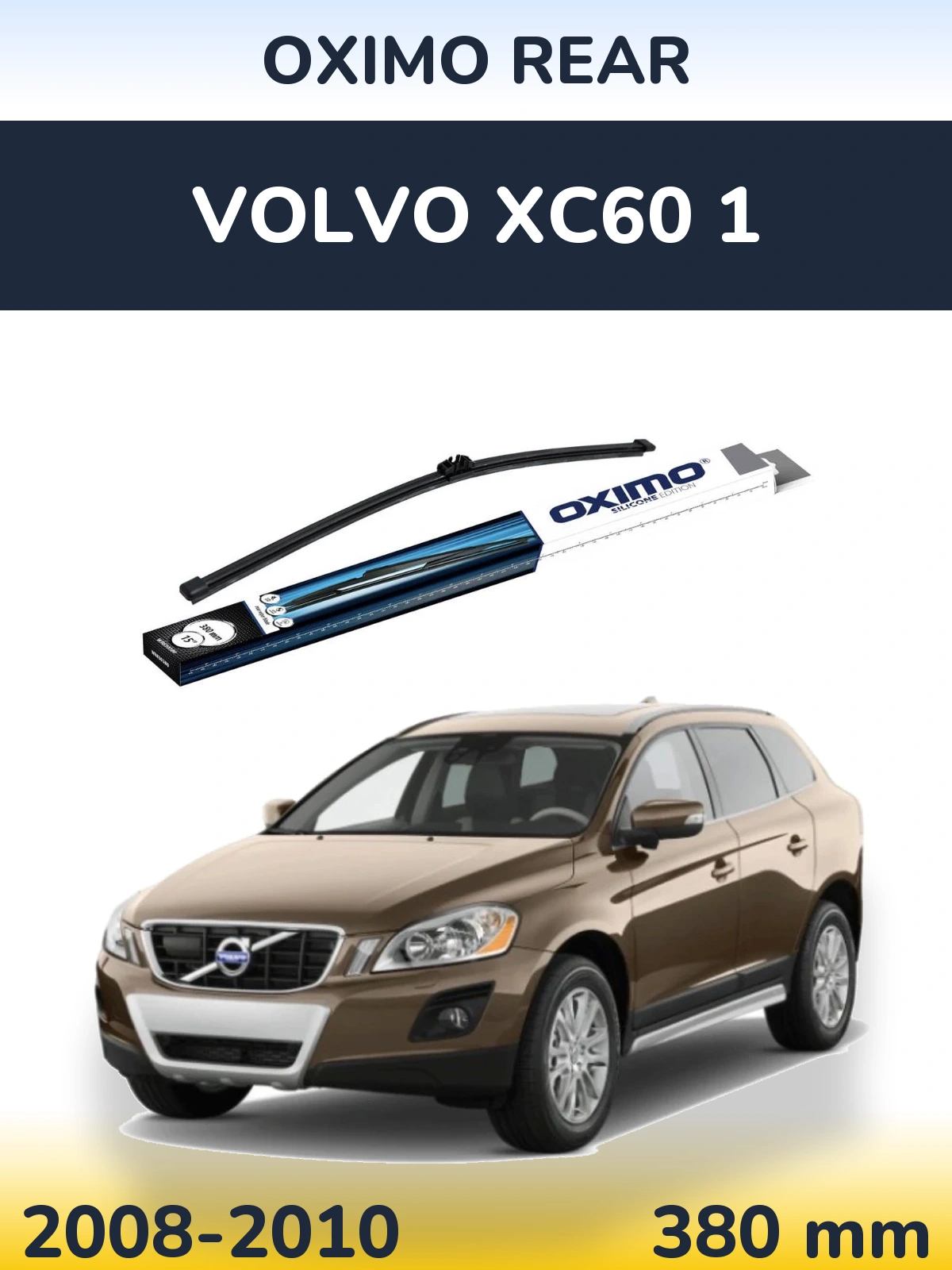 Rear wiper blade Oximo Rear 380 мм for Volvo XC60 1 2008-2010