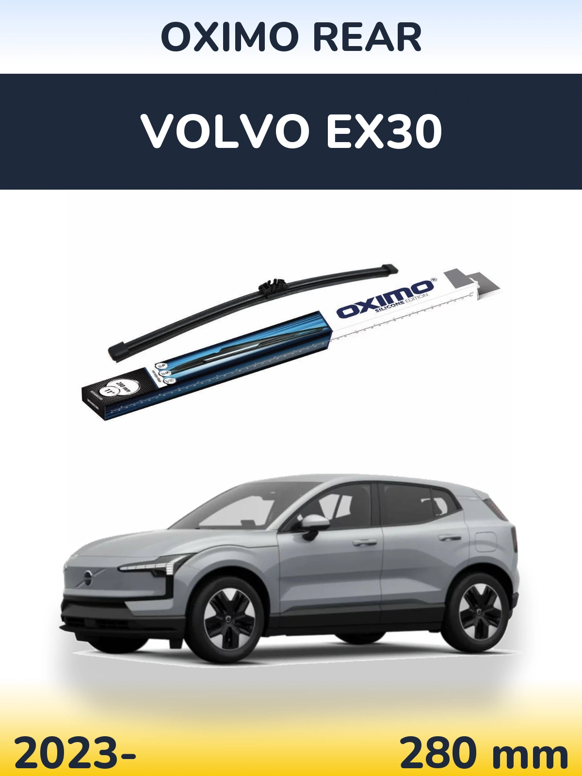 Rear wiper blade Oximo Rear 280 мм for Volvo EX30 2023-2026