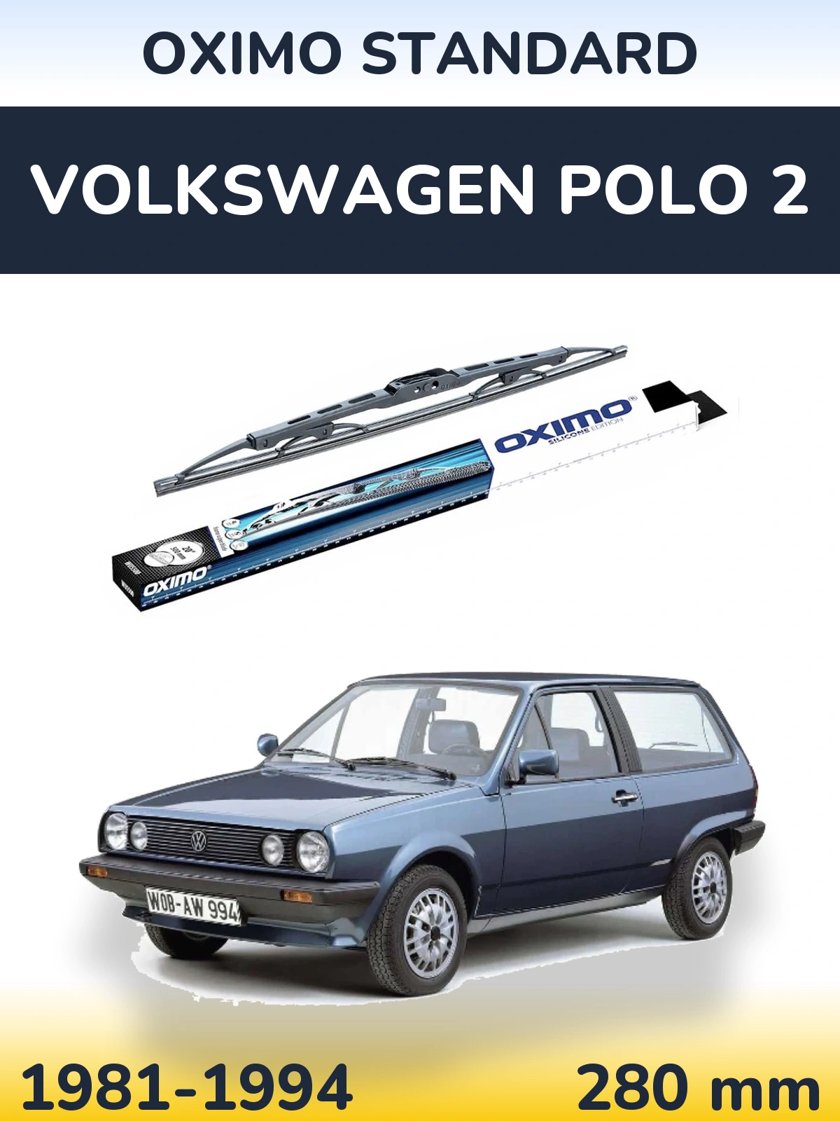 Tylna wycieraczka Oximo Standard 275 mm do Volkswagen Polo 2 1981-1994
