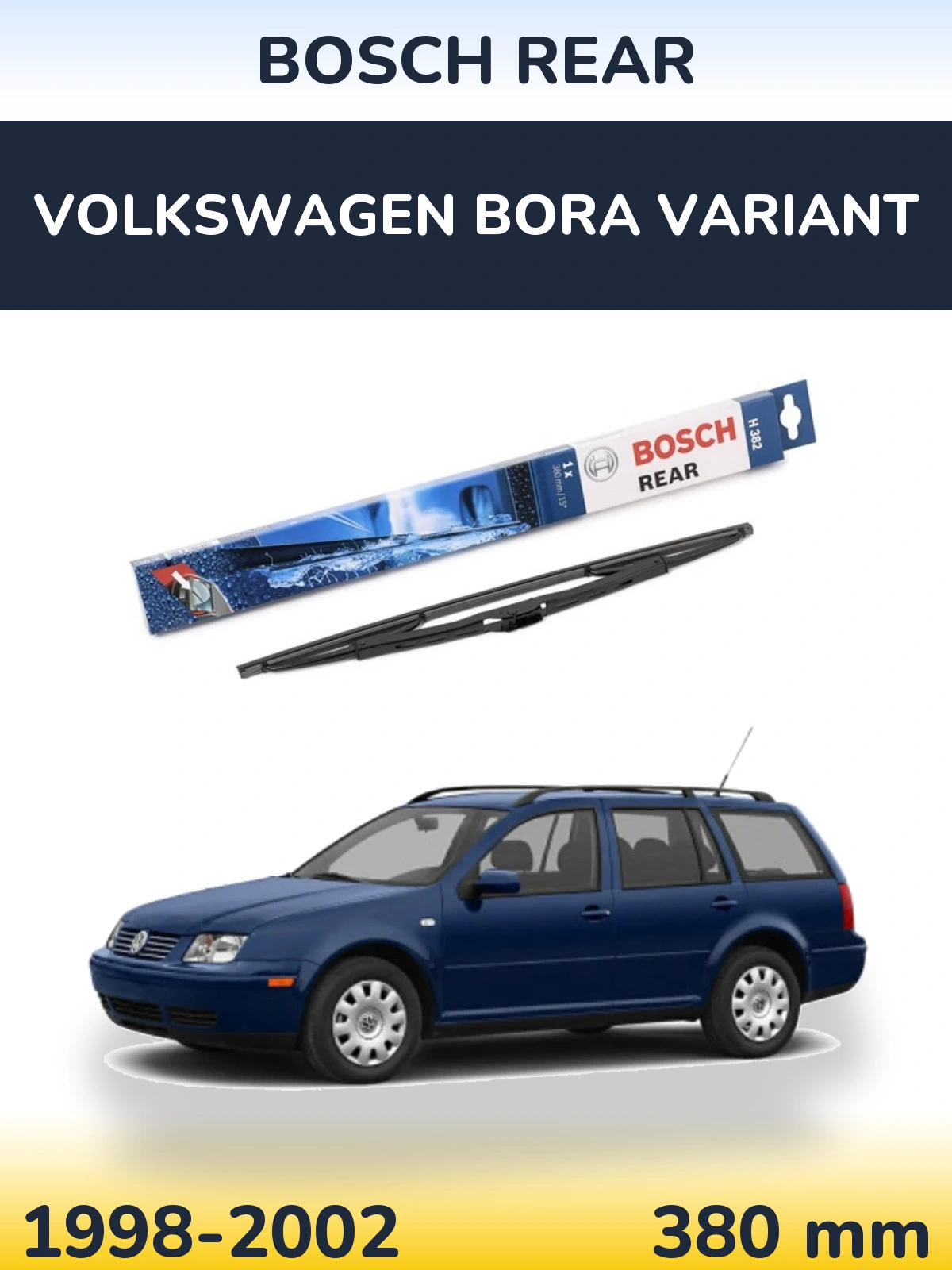 Tylna wycieraczka BOSCH Rear 380 mm do Volkswagen Bora Variant 1998-2002