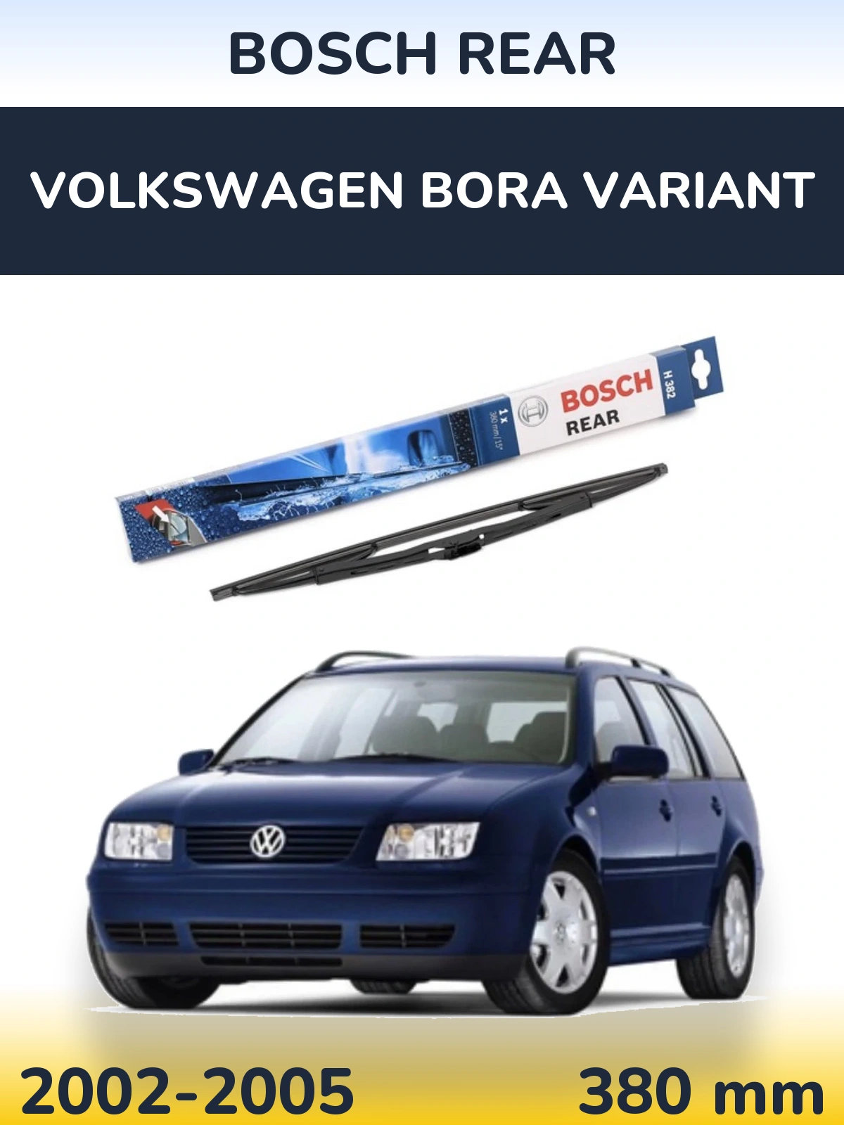 Tylna wycieraczka BOSCH Rear 380 mm do Volkswagen Bora Variant 2002-2005