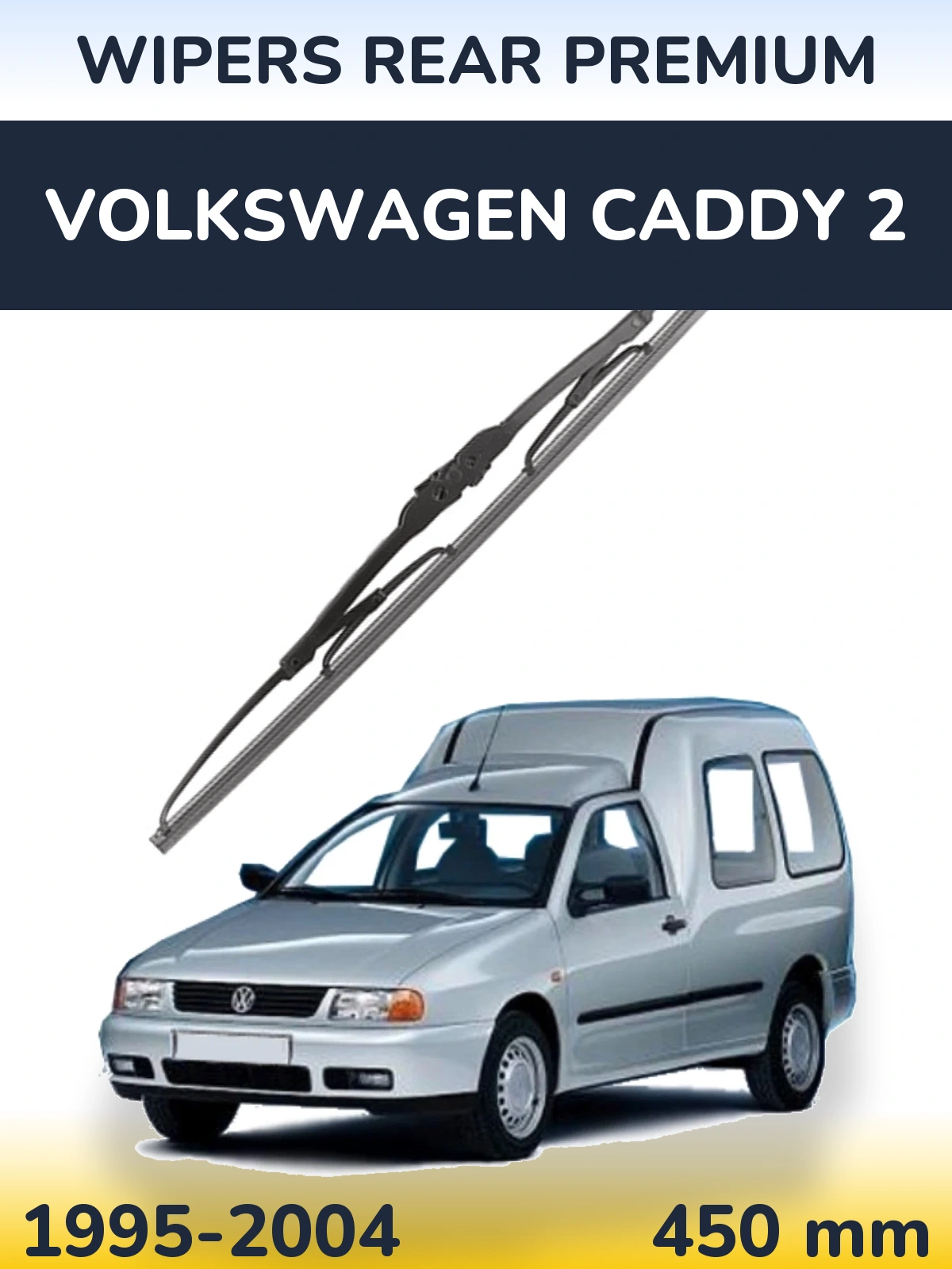Rear wiper blade WIPERS REAR PREMIUM 450 мм for Volkswagen Caddy 2 1995-2004