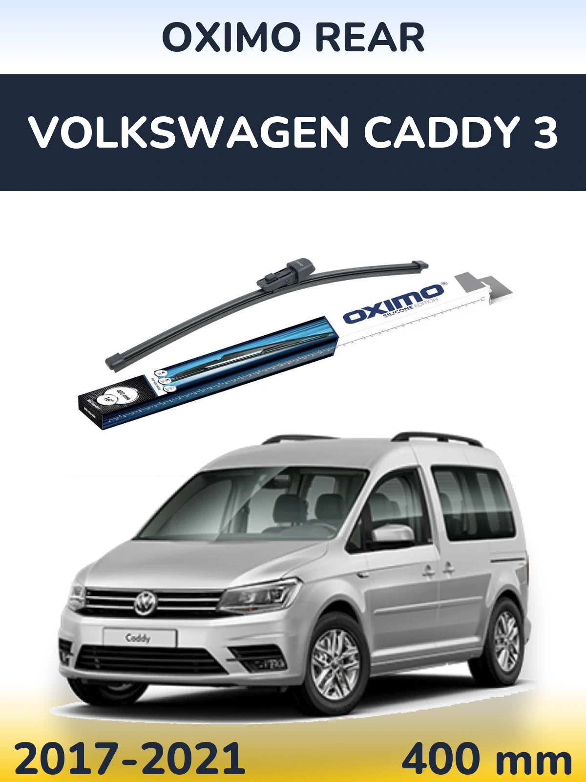 Rear wiper blade Oximo Rear 400 мм for Volkswagen Caddy 3 2017-2021