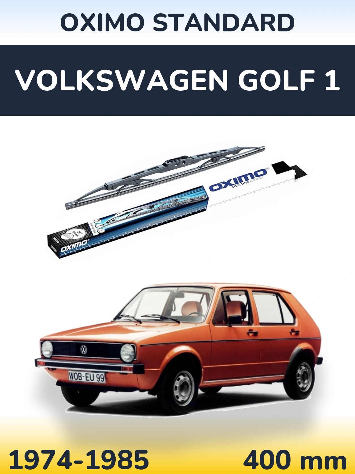 Rear wiper blade Oximo Standard 400 мм for Volkswagen Golf 1 1974-1985