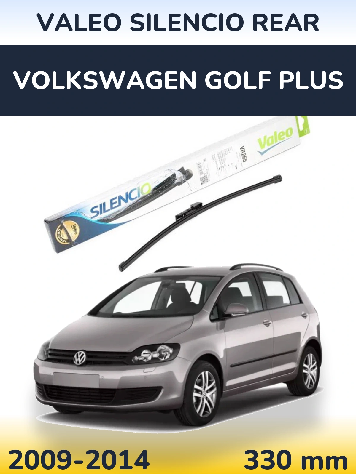 Rear wiper blade Valeo Silencio Rear 335 мм for Volkswagen Golf Plus 2009-2014