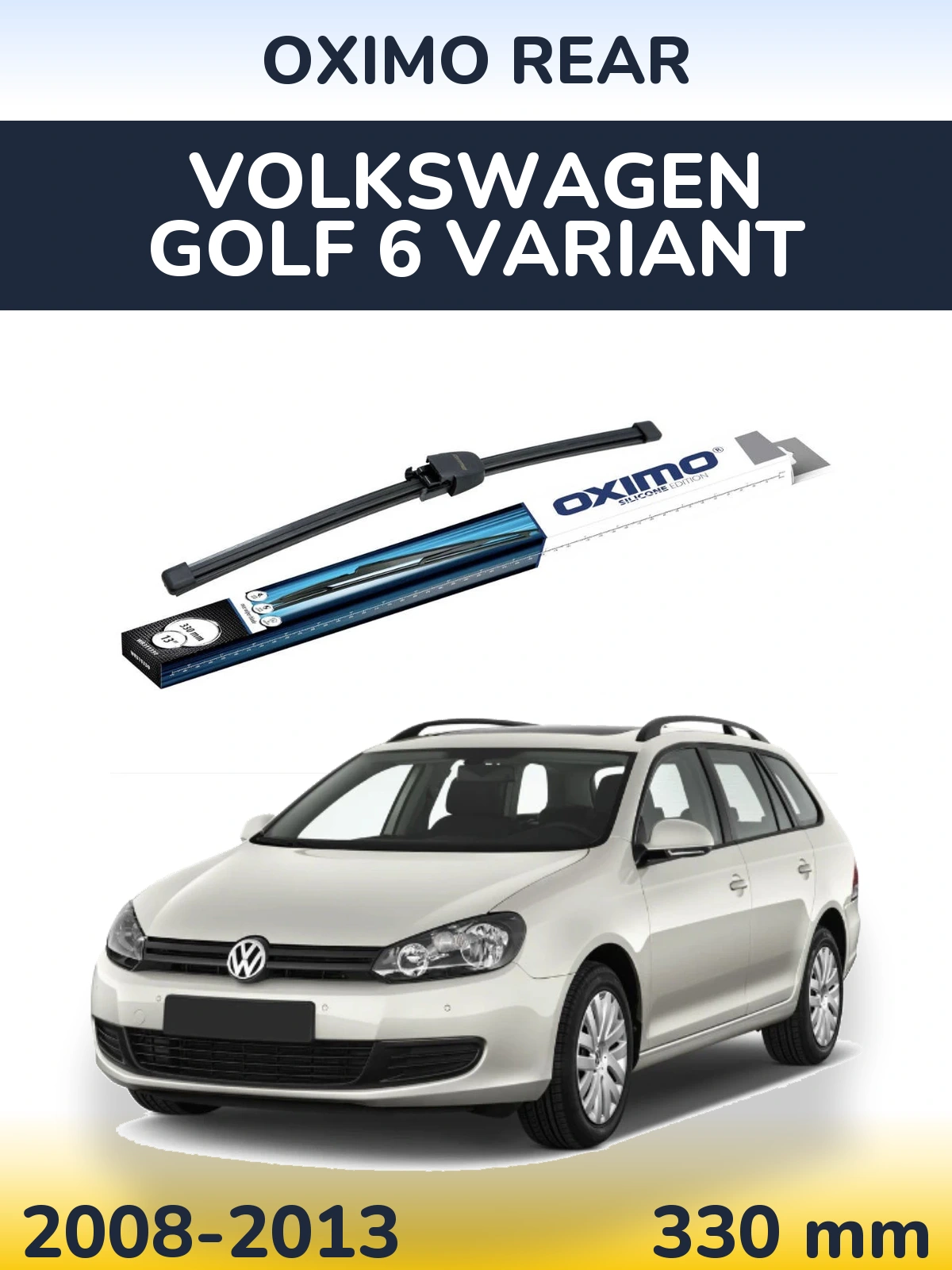 Rear wiper blade Oximo Rear 330 мм for Volkswagen Golf 6 Variant 2008-2013