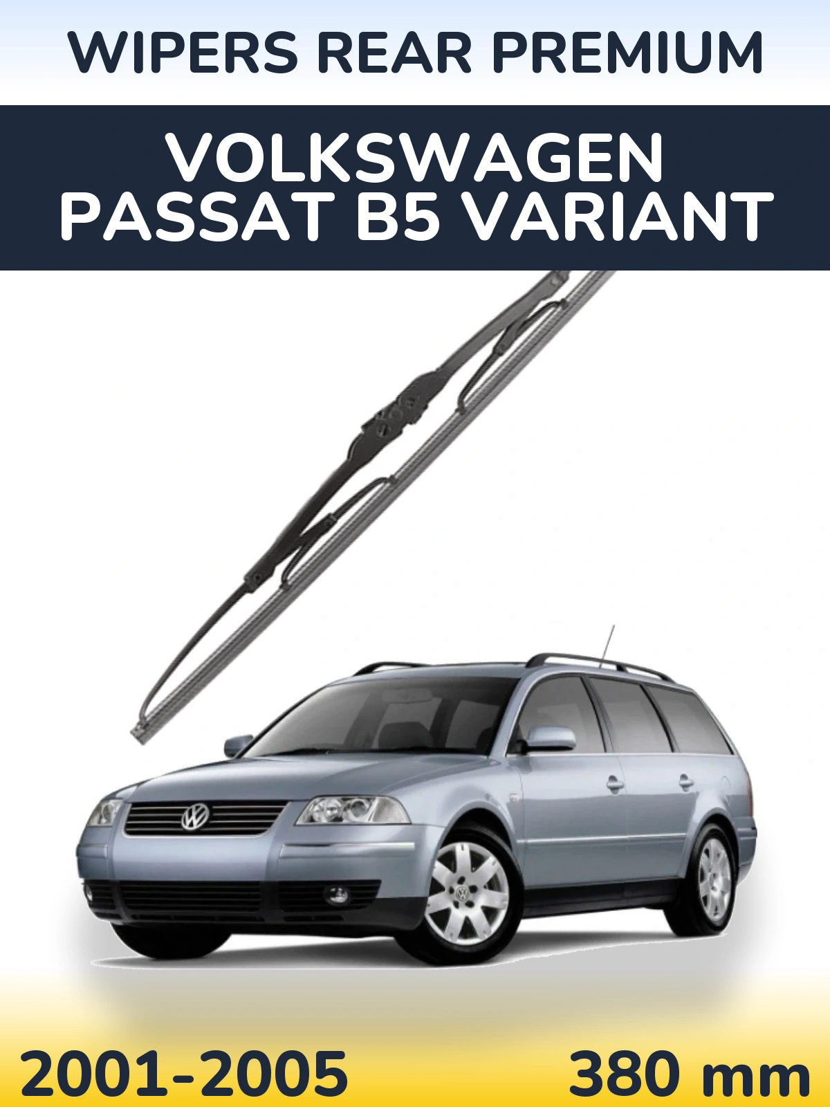 Rear wiper blade WIPERS REAR PREMIUM 380 мм for Volkswagen Passat B5 Variant 2001-2005