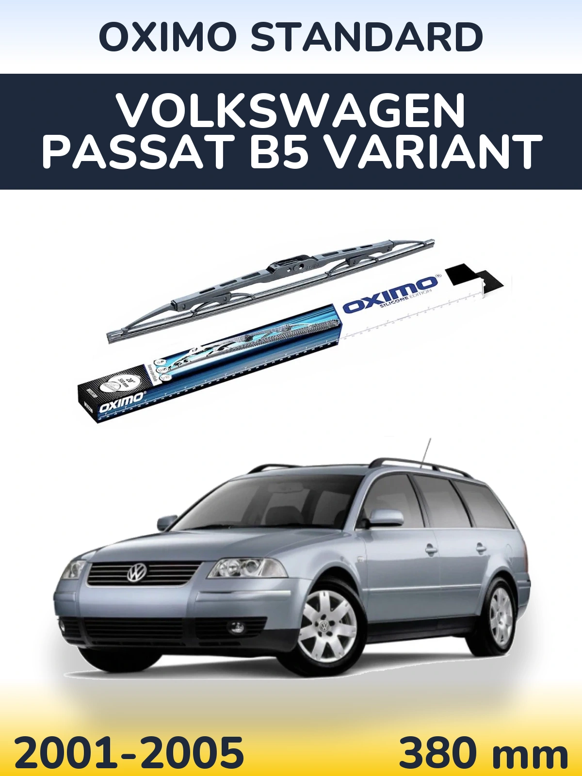 Rear wiper blade Oximo Standard 375 мм for Volkswagen Passat B5 Variant 2001-2005