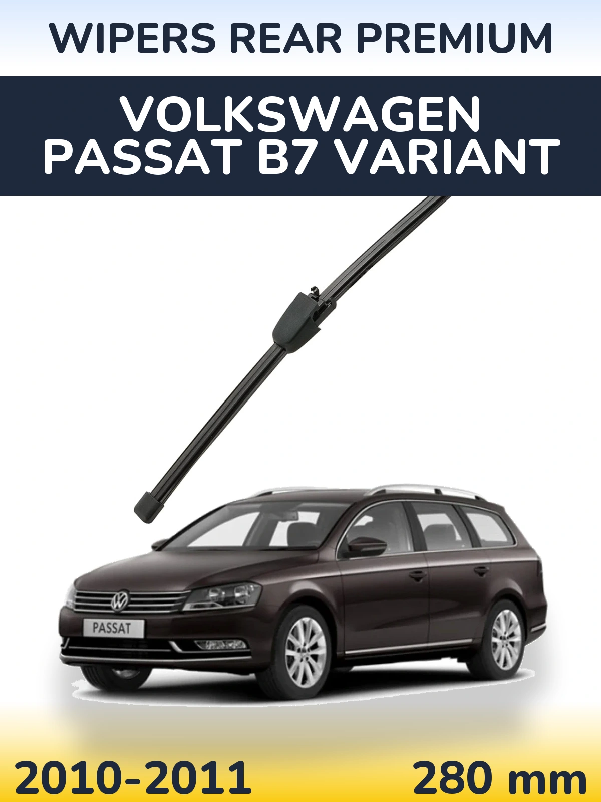 Tylna wycieraczka WIPERS REAR PREMIUM 280 mm do Volkswagen Passat B7 Variant 2010-2011