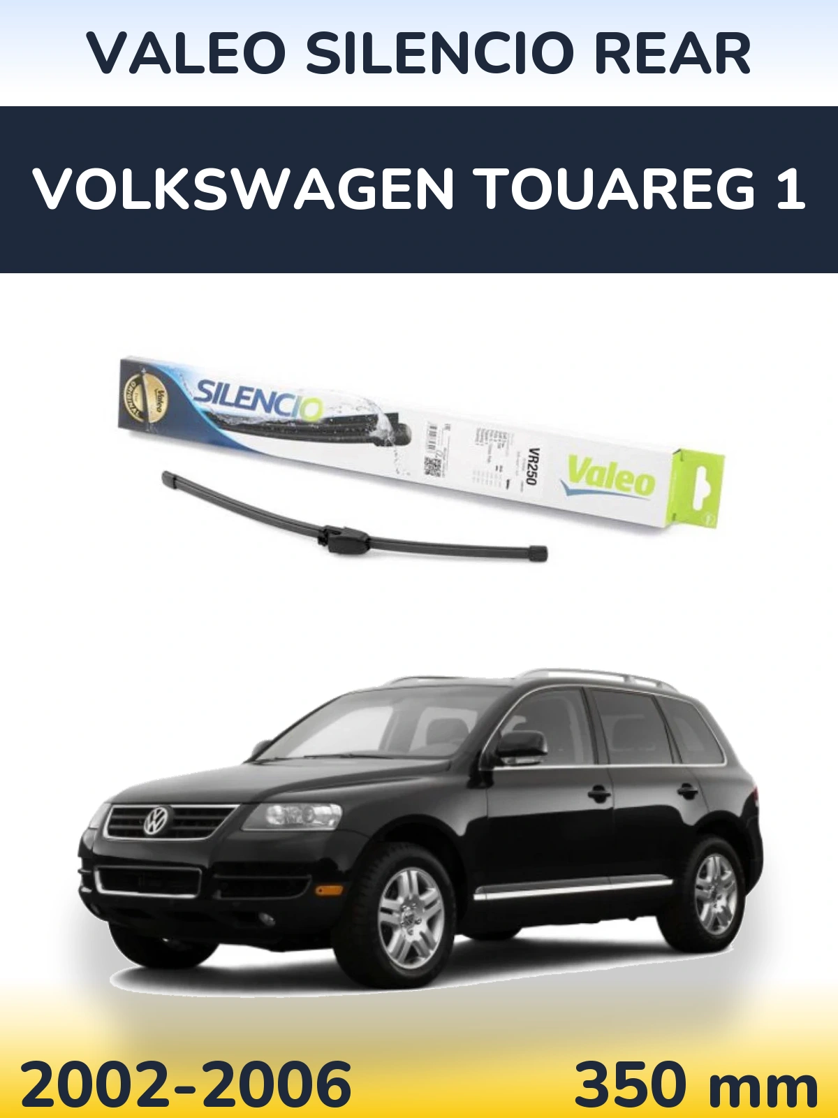 Rear wiper blade Valeo Silencio Rear 335 mm for Volkswagen Touareg 1 2002-2006