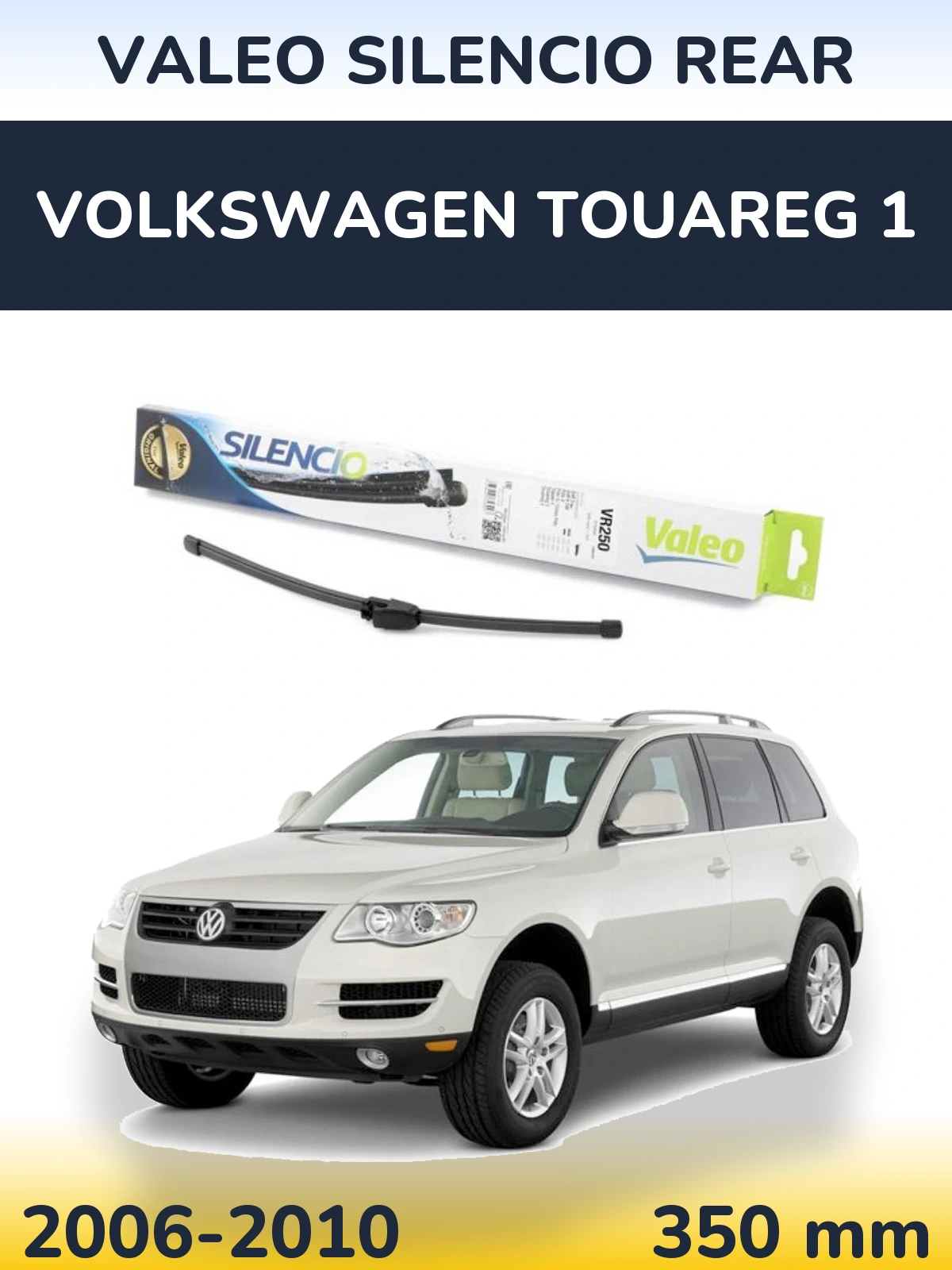 Rear wiper blade Valeo Silencio Rear 335 mm for Volkswagen Touareg 1 2006-2010