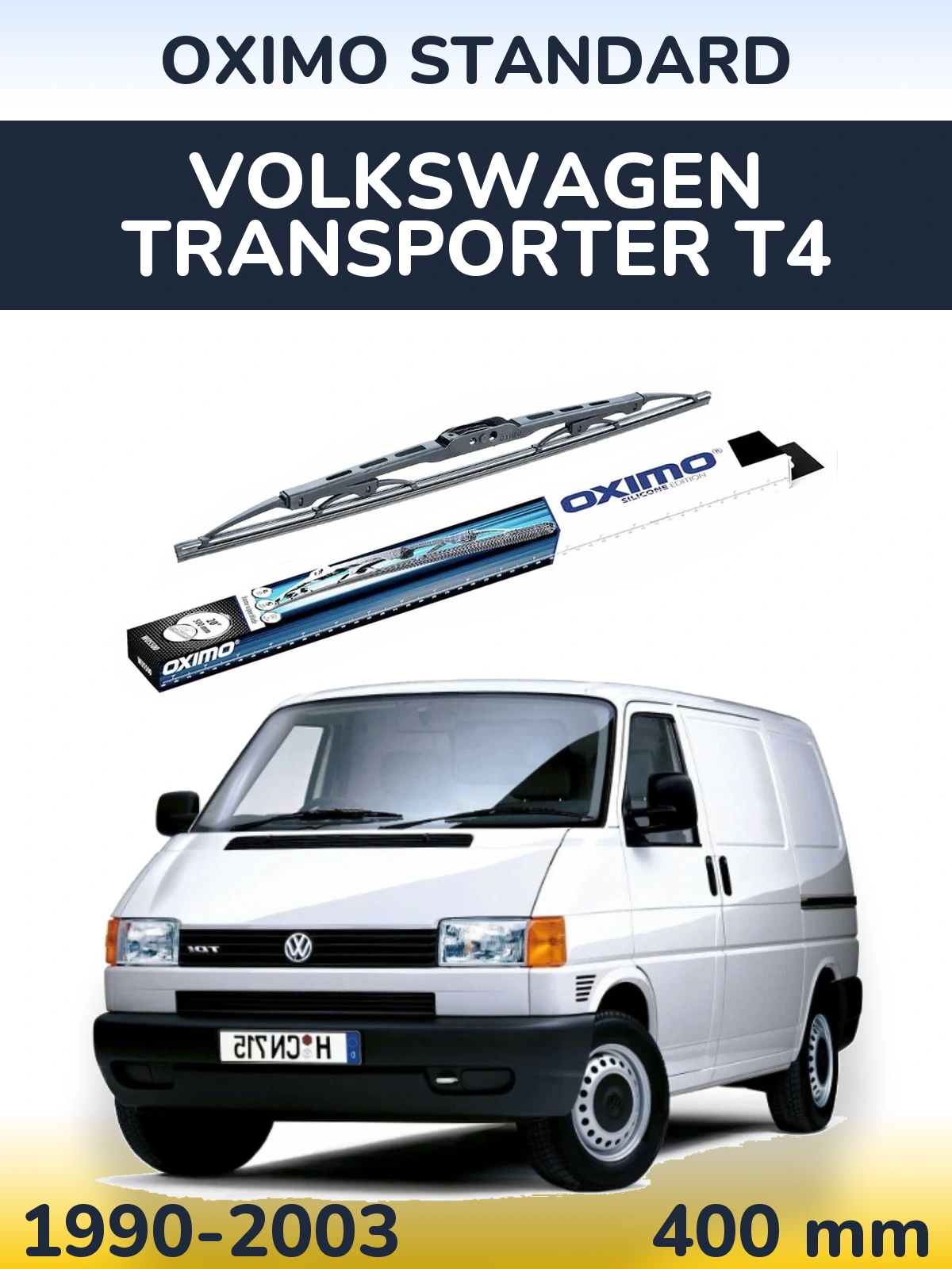 Rear wiper blade Oximo Standard 400 мм for Volkswagen Transporter T4 1990-2003