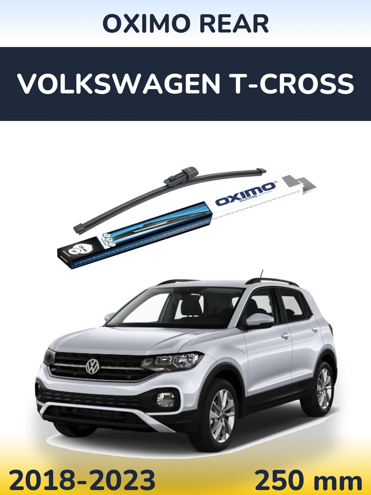 Задний дворник Oximo Rear 250 мм для Volkswagen T-Cross 2018-2023