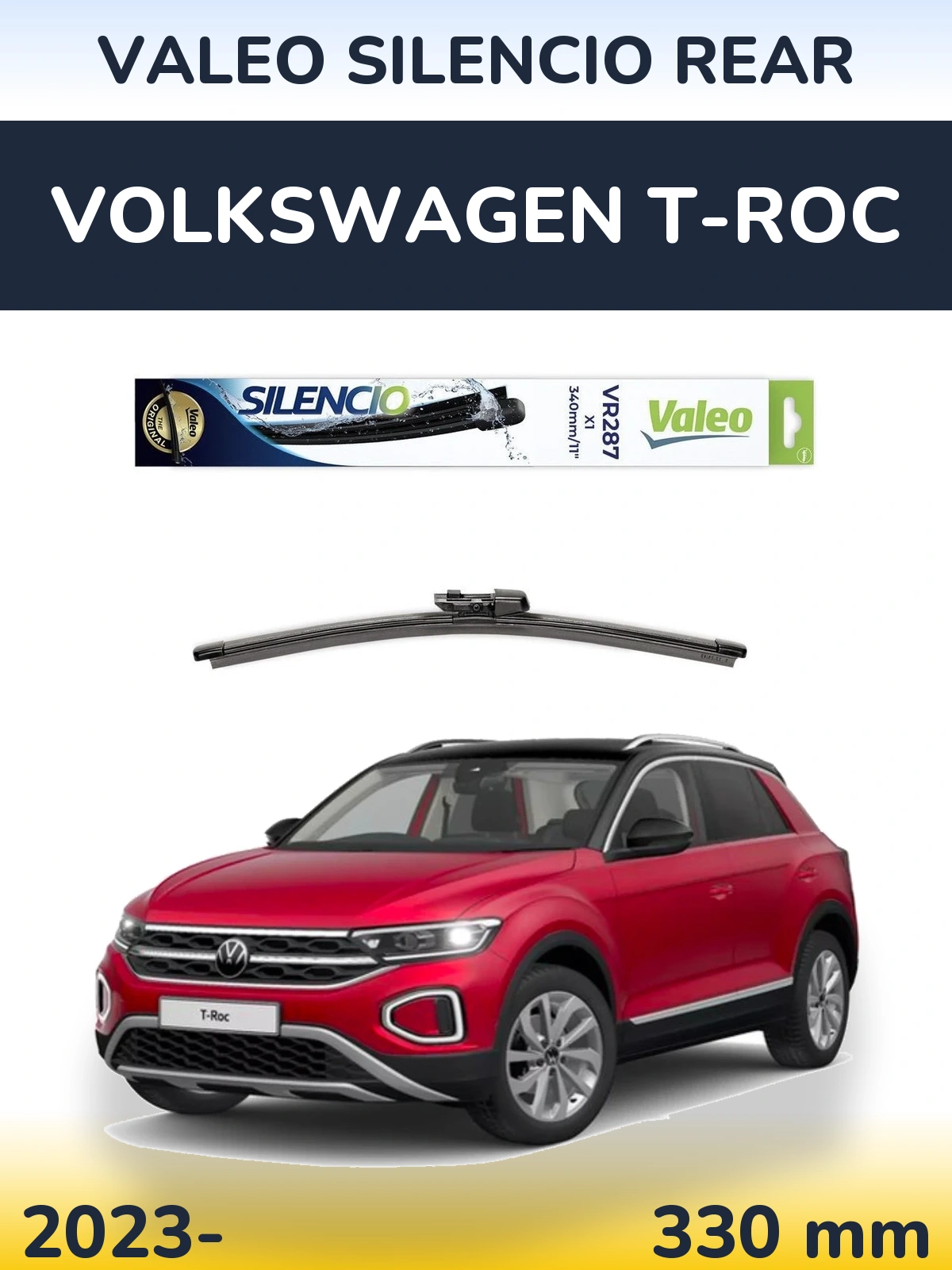 Tylna wycieraczka Valeo Silencio Rear 340 mm do Volkswagen T-Roc 2023-2026