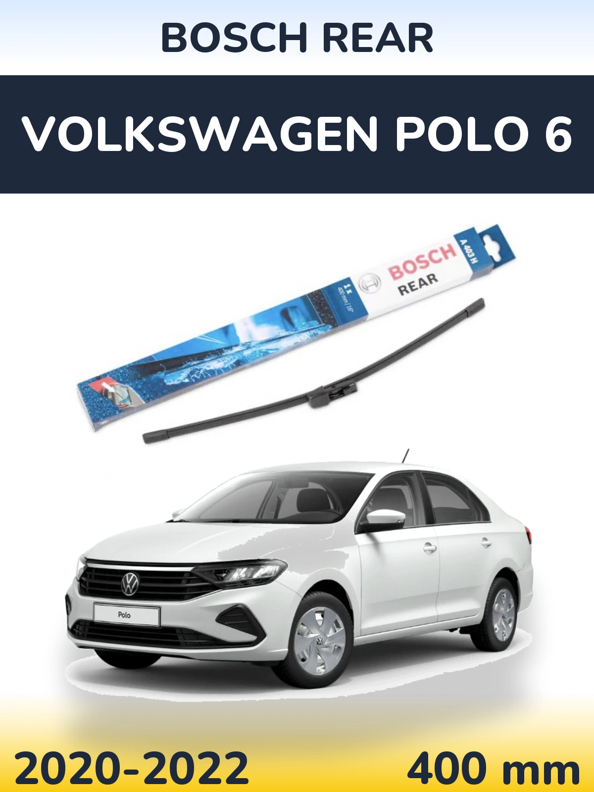 Tylna wycieraczka BOSCH Rear 400 mm do Volkswagen Polo 6 2020-2022