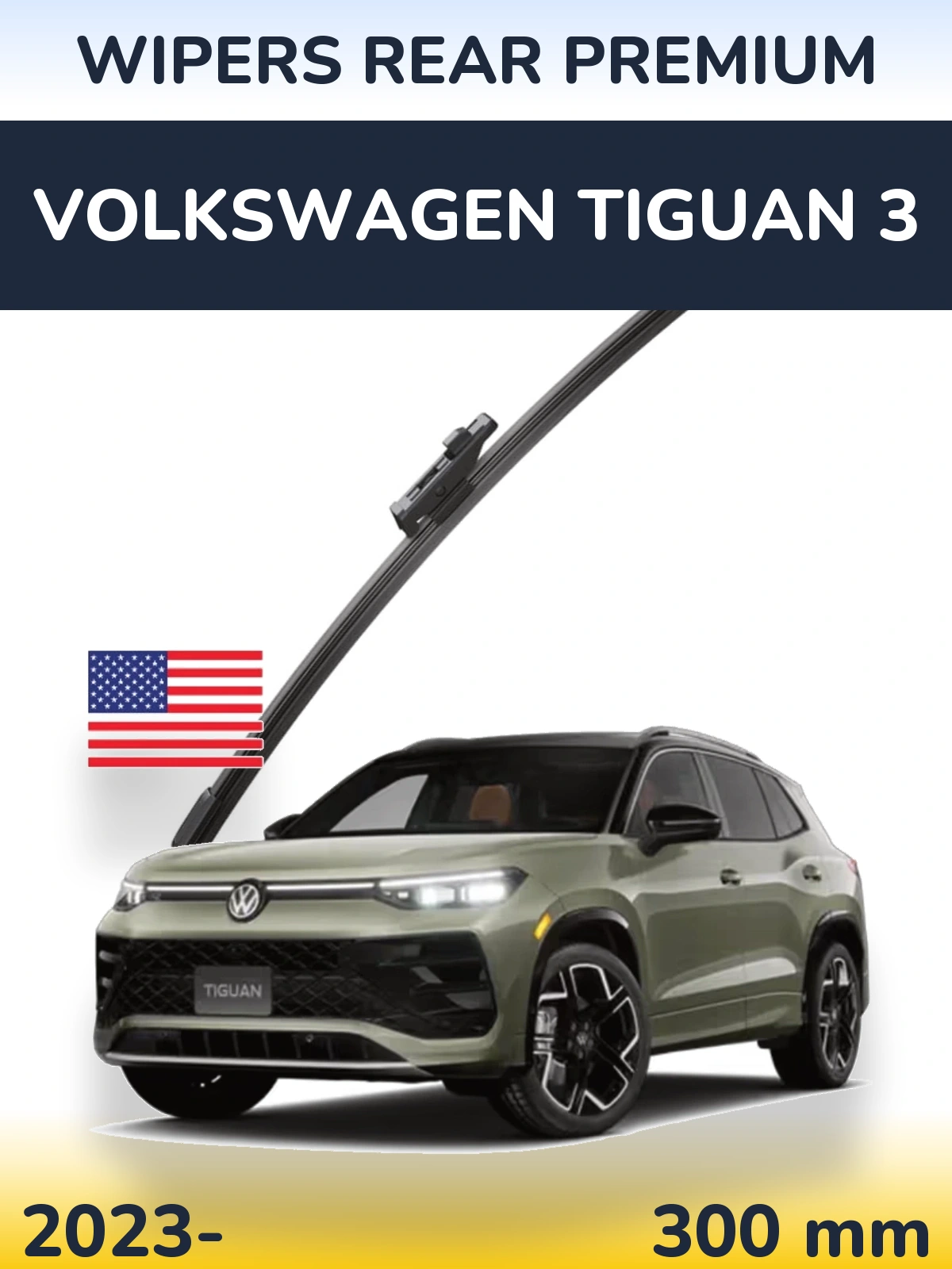 Tylna wycieraczka WIPERS REAR PREMIUM 300 mm do Volkswagen Tiguan 3 2023-2026