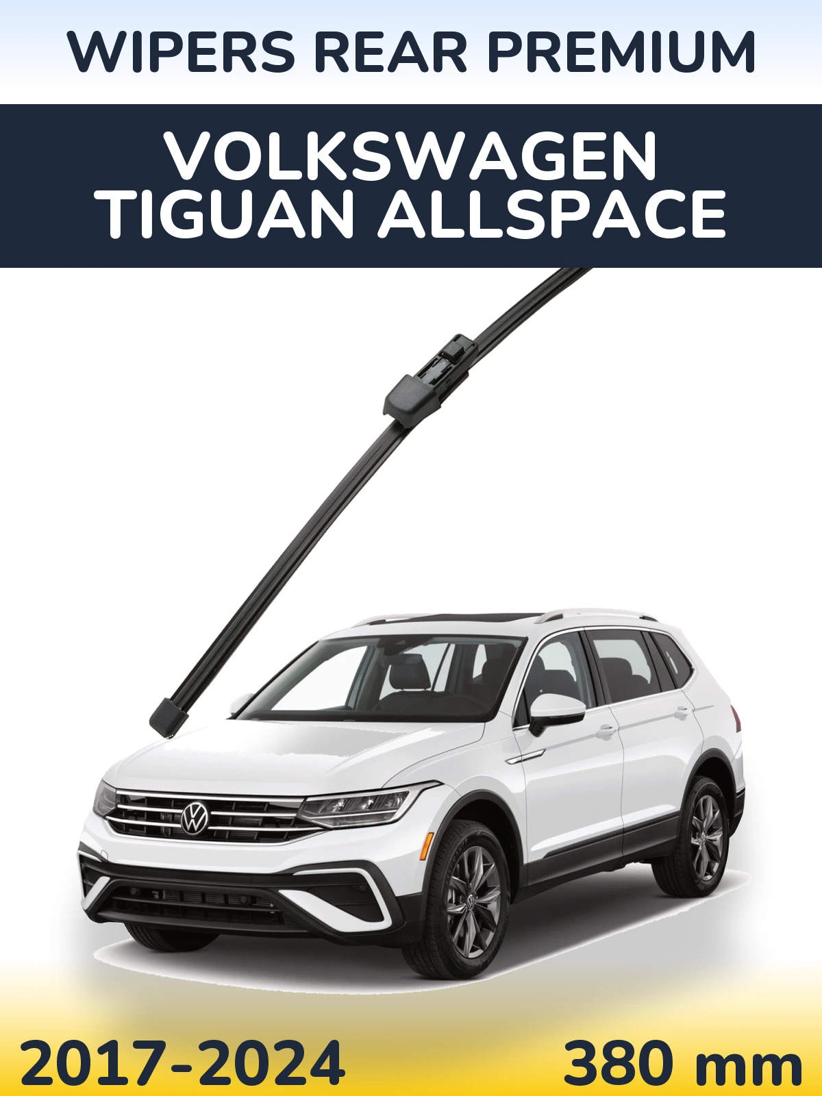 Rear wiper blade WIPERS REAR PREMIUM 380 мм for Volkswagen Tiguan Allspace 2017-2024