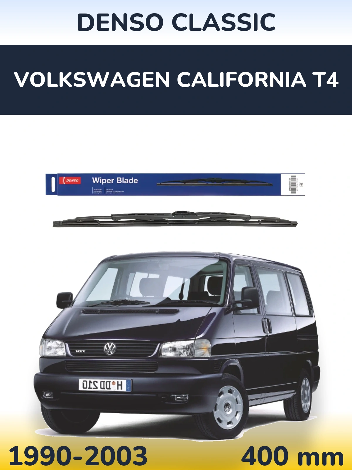 Tylna wycieraczka Denso Classic 400 mm do Volkswagen California T4 1990-2003