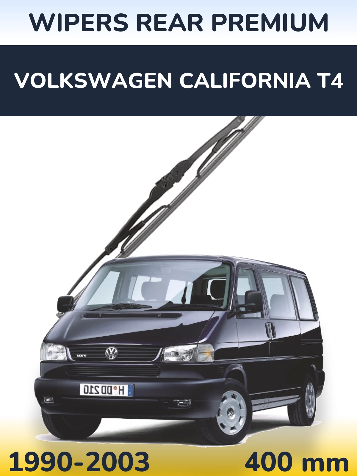 Rear wiper blade WIPERS REAR PREMIUM 400 мм for Volkswagen California T4 1990-2003