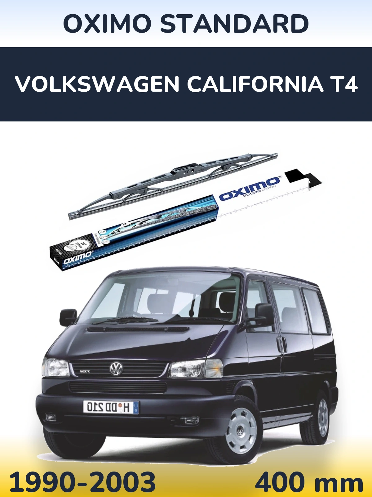 Rear wiper blade Oximo Standard 400 мм for Volkswagen California T4 1990-2003