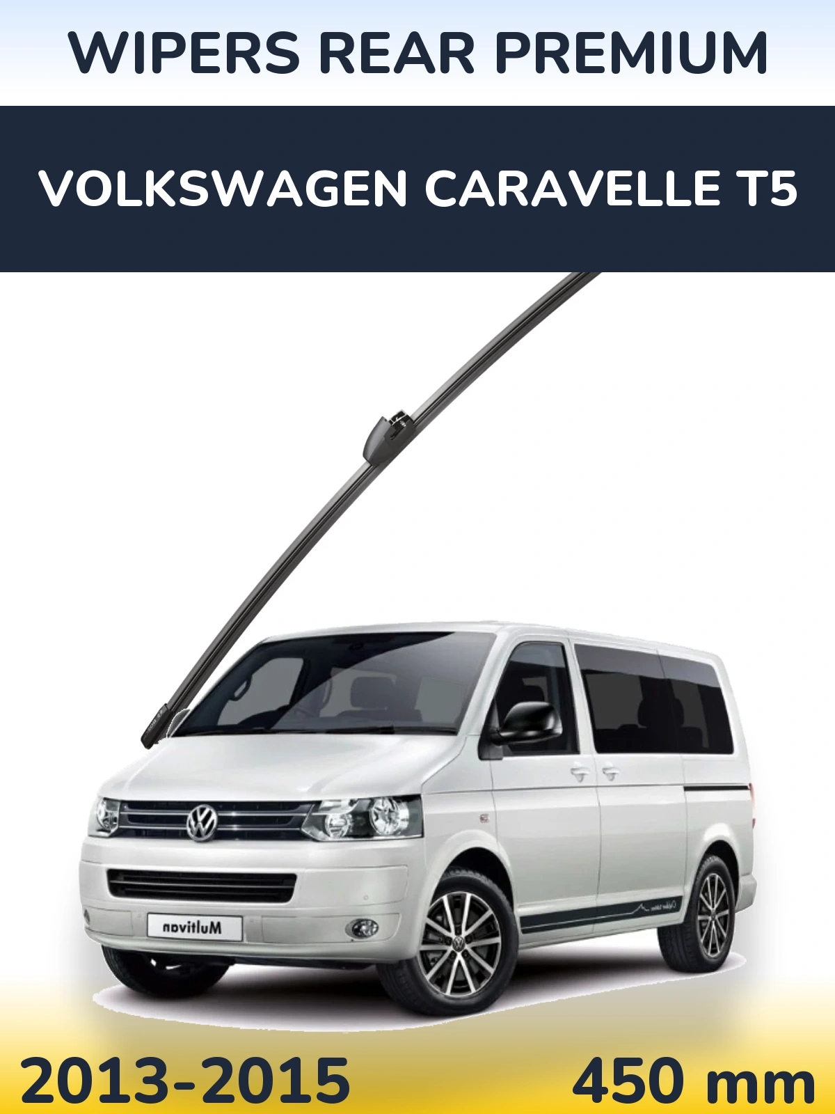 Rear wiper blade WIPERS REAR PREMIUM 450 мм for Volkswagen Caravelle T5 2013-2015