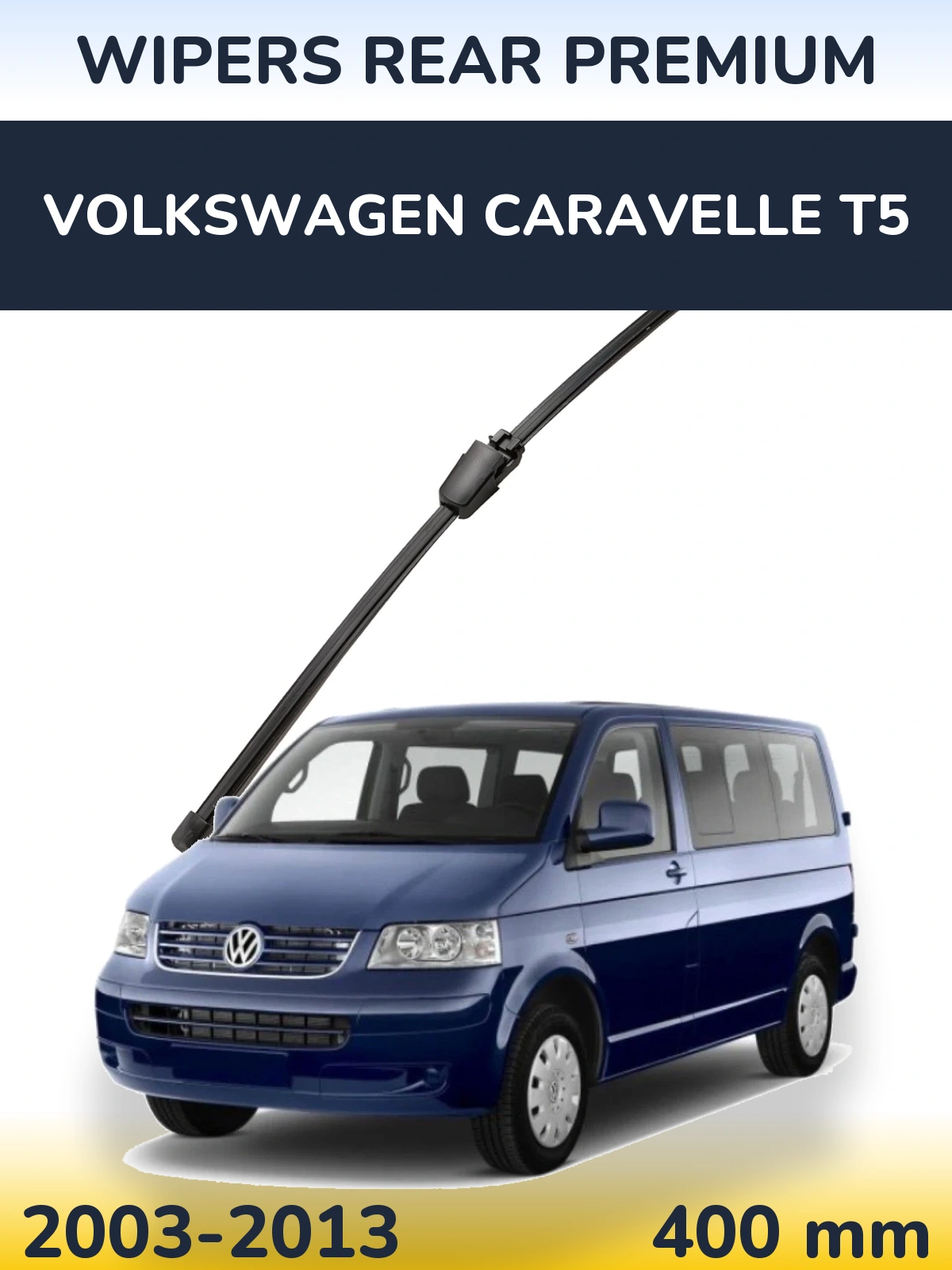 Tylna wycieraczka WIPERS REAR PREMIUM 400 mm do Volkswagen Caravelle T5 2003-2013