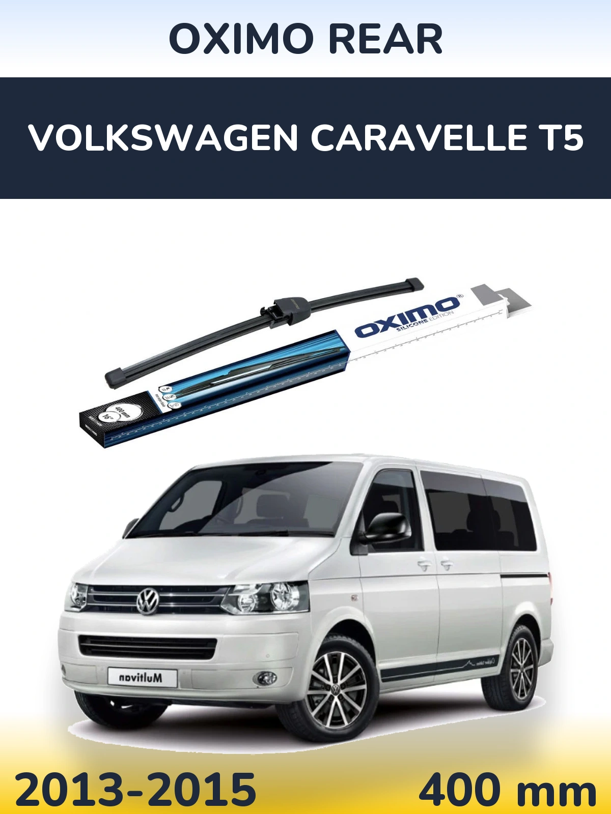 Rear wiper blade Oximo Rear 400 mm for Volkswagen Caravelle T5 2013-2015