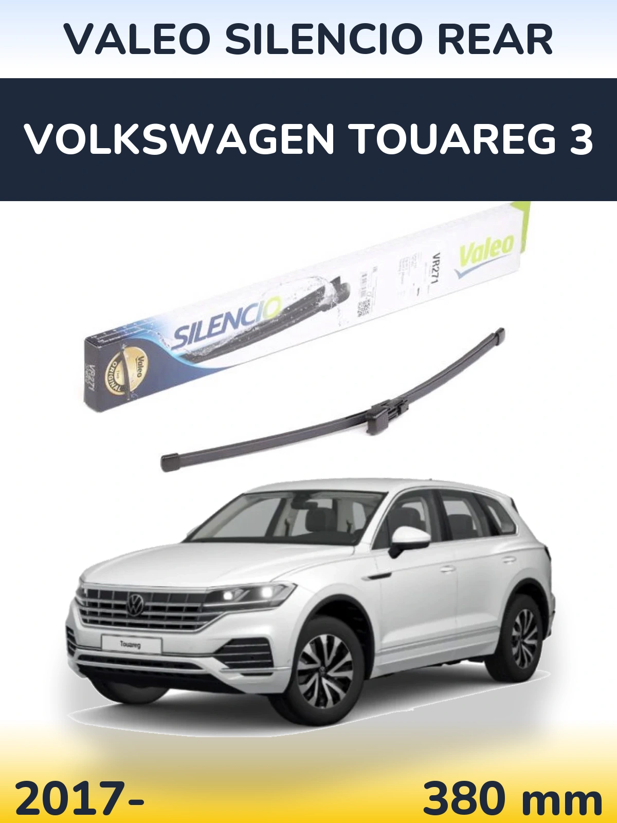 Tylna wycieraczka Valeo Silencio Rear 380 mm do Volkswagen Touareg 3 2017-2026