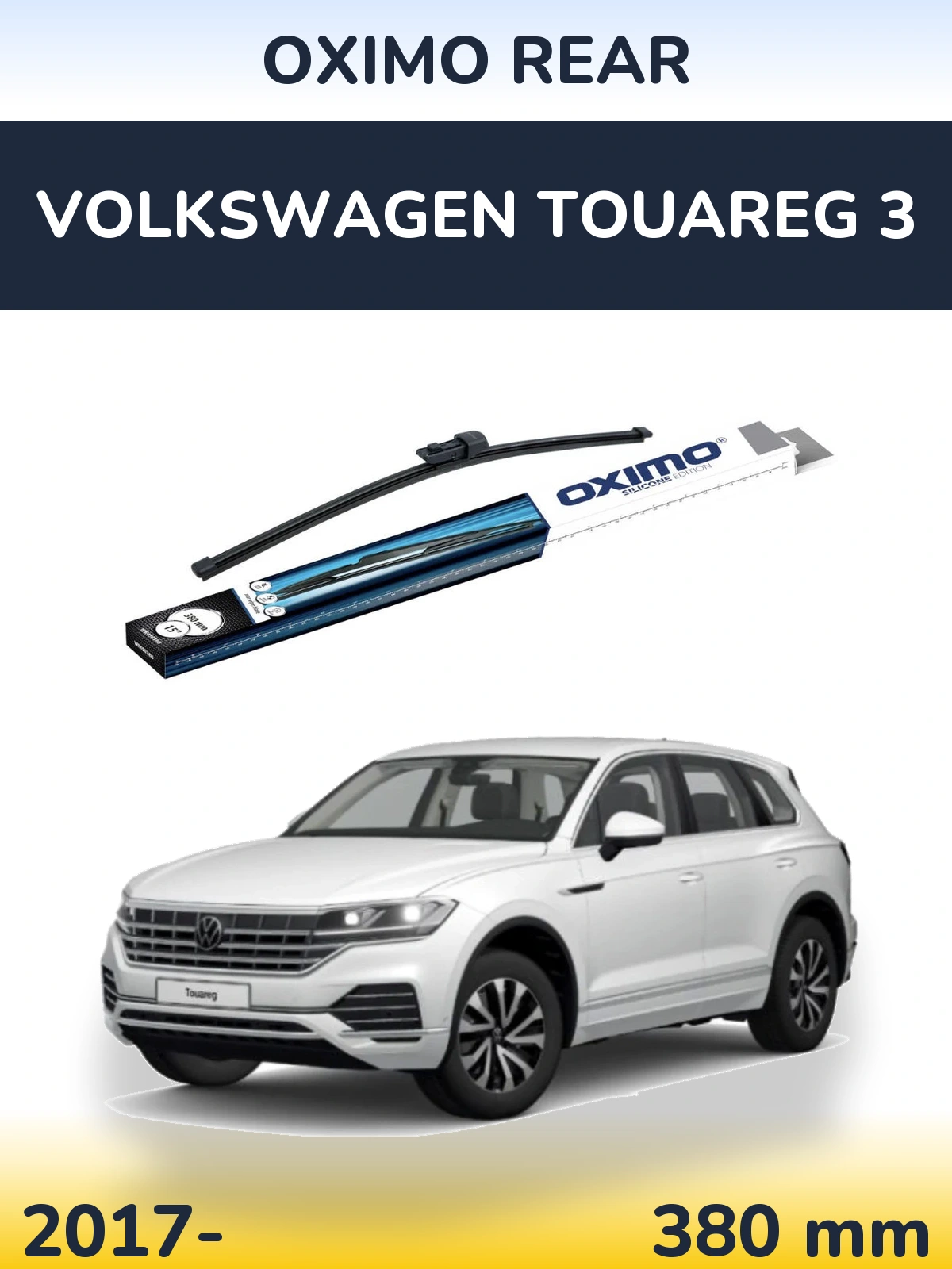 Rear wiper blade Oximo Rear 380 мм for Volkswagen Touareg 3 2017-2026