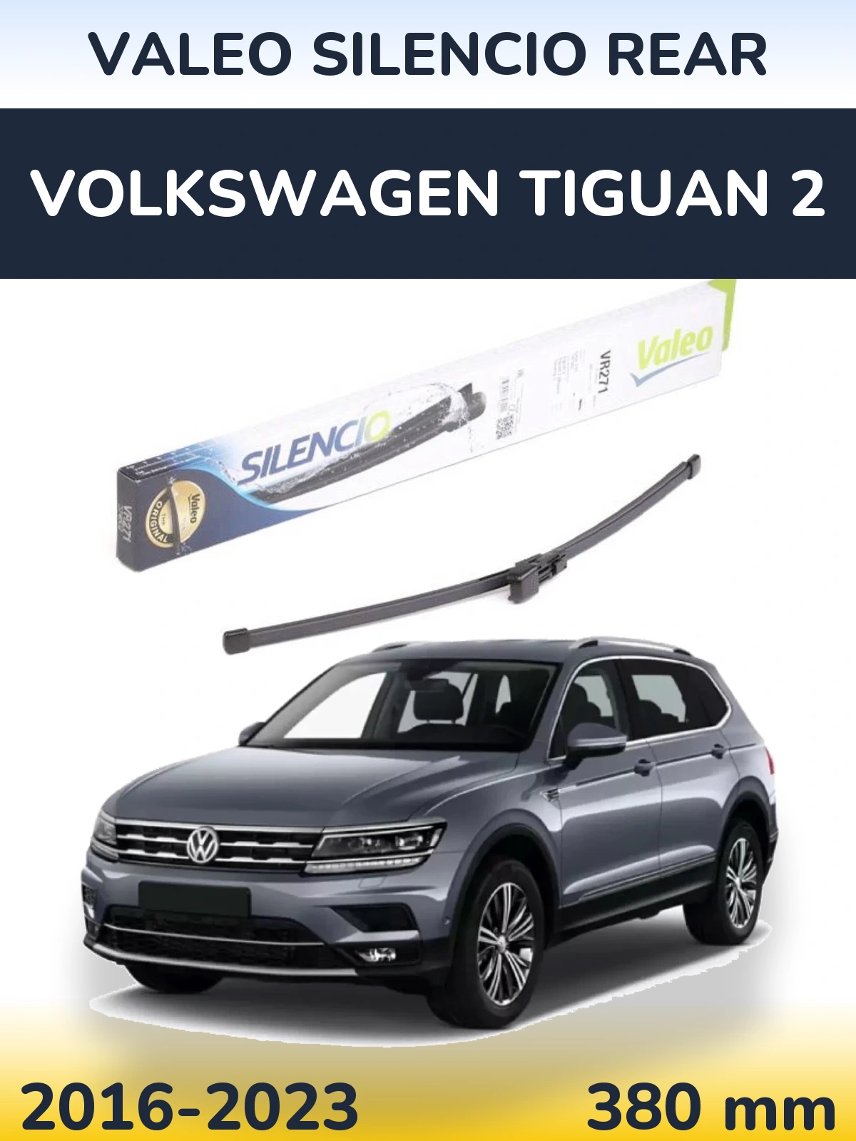 Tylna wycieraczka Valeo Silencio Rear 380 mm do Volkswagen Tiguan 2 2016-2023