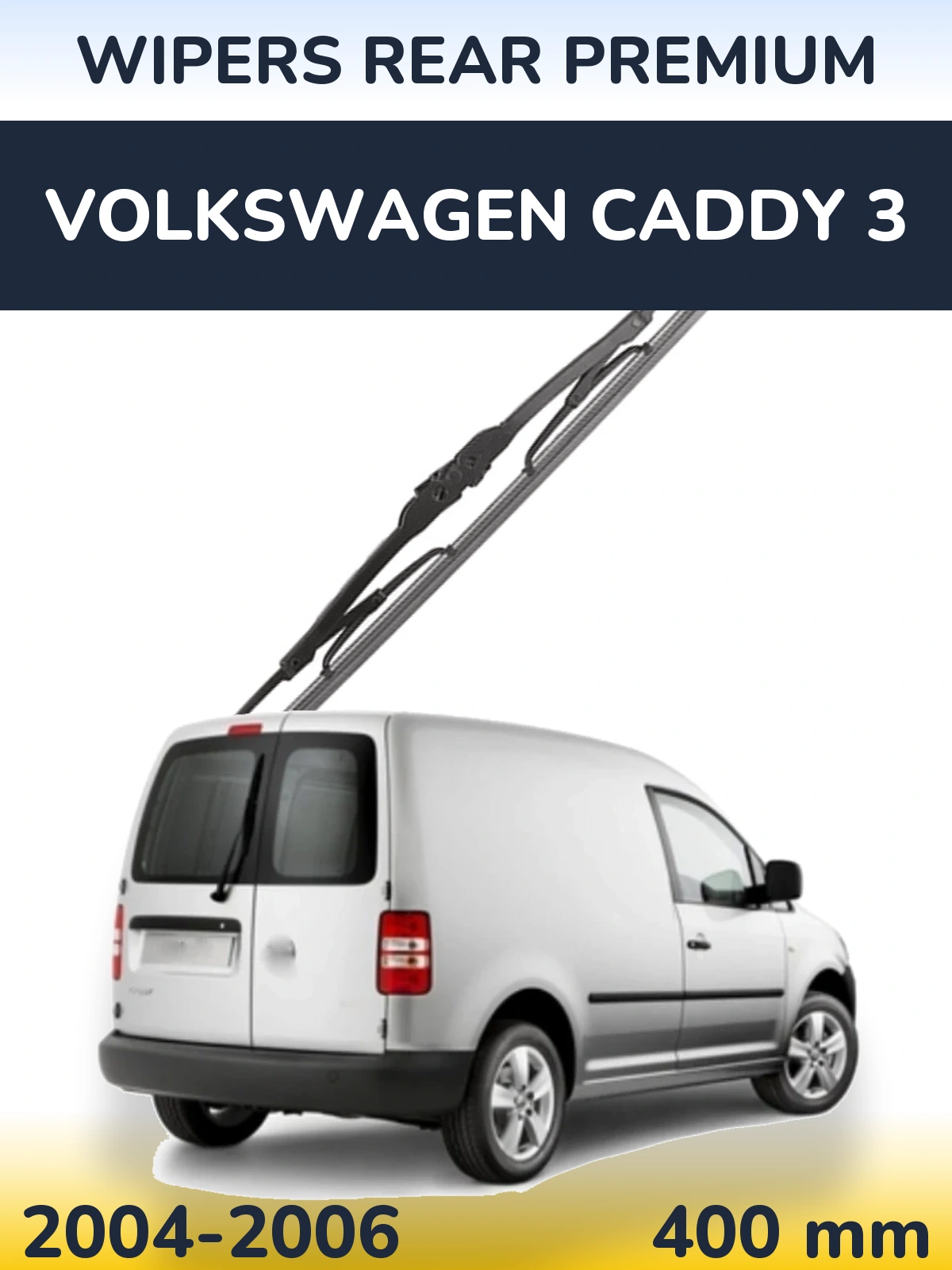 Rear wiper blade WIPERS REAR PREMIUM 400 mm for Volkswagen Caddy 3 2004-2006
