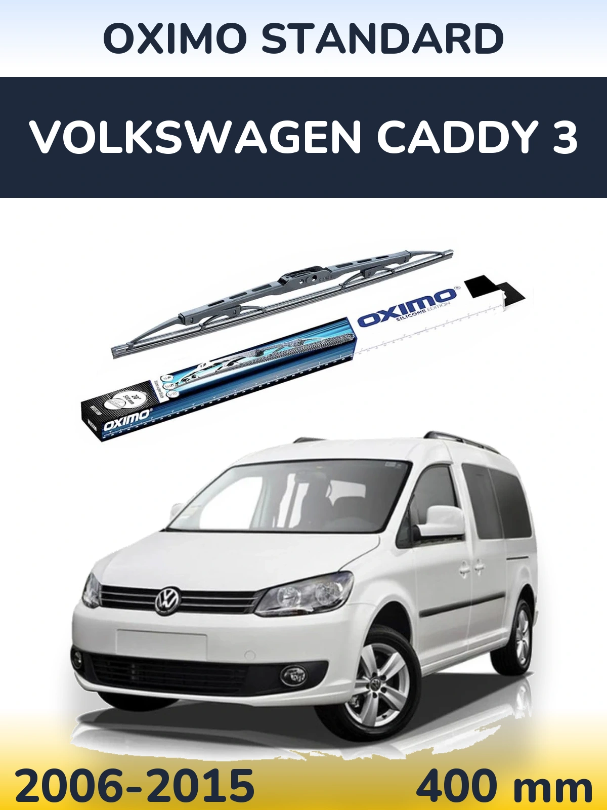 Tylna wycieraczka Oximo Standard 400 mm do Volkswagen Caddy 3 2006-2015