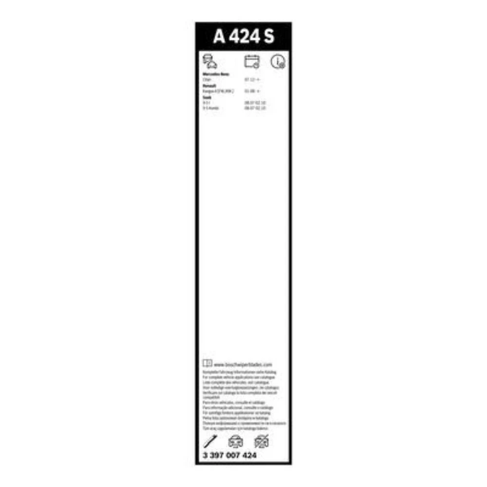 Komplet przednich wycieraczek BOSCH AeroTwin 600 & 550 mm do Renault Kangoo 2 2007-2021