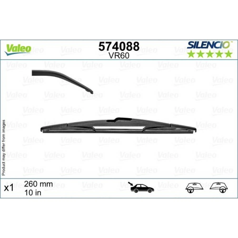 Wycieraczki Valeo Silencio Rear do Renault Captur
