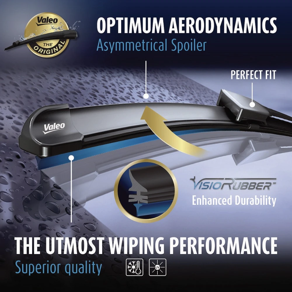 Комплект передних дворников Valeo Silencio Flat 700 & 700 мм для Ford Galaxy 1 2001-2006
