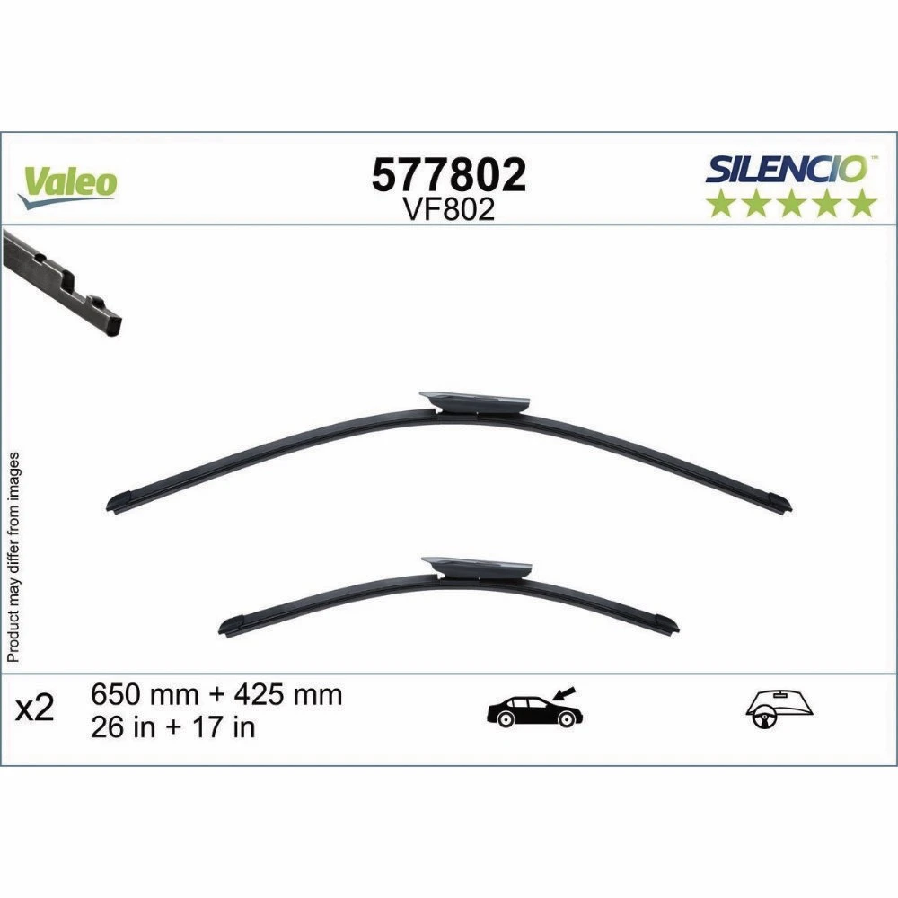 Шчоткі Valeo Silencio Flat для BMW 2 Series