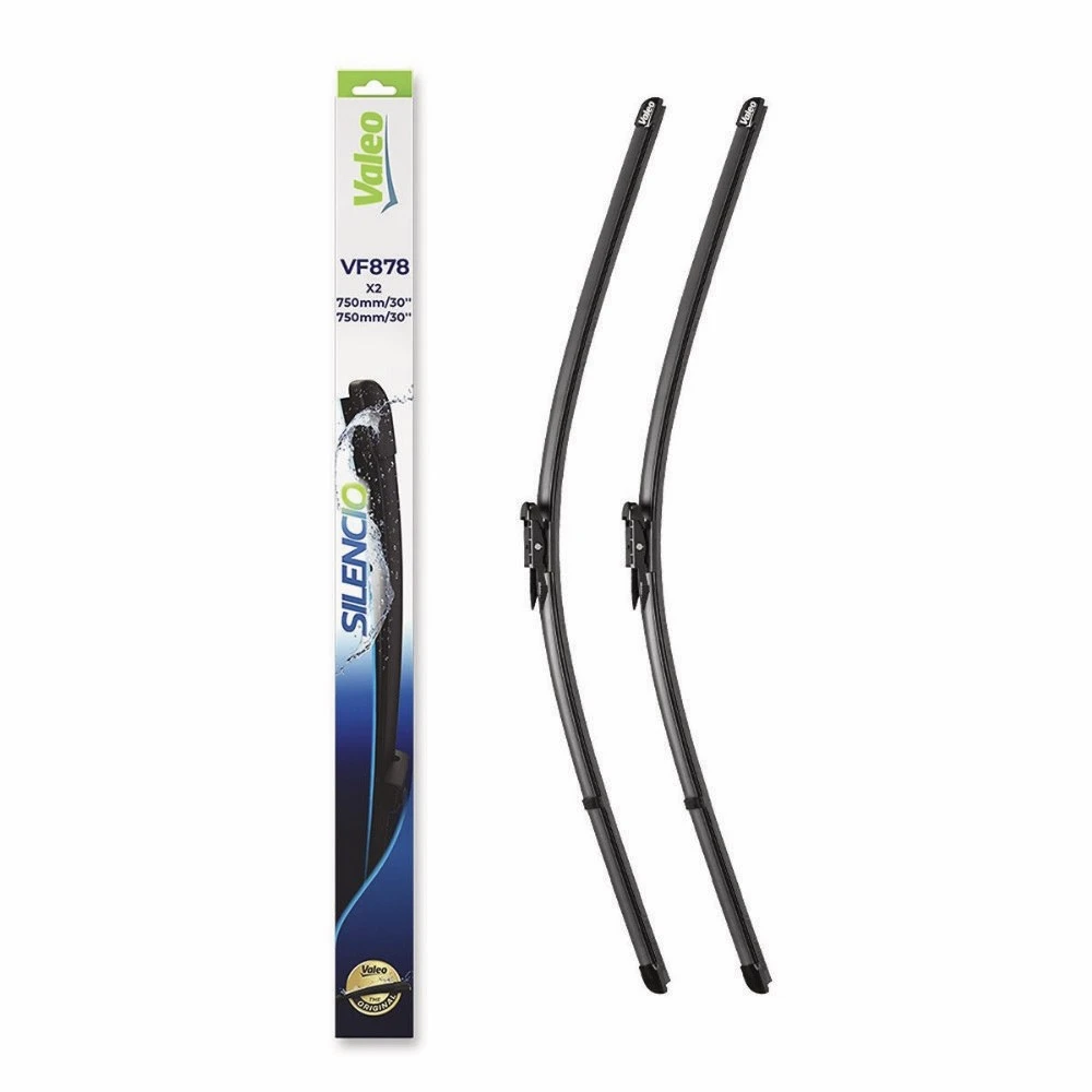 Front wiper blade set Valeo Silencio Flat 750 & 750 мм for Ford Transit Connect 2 2013-2024