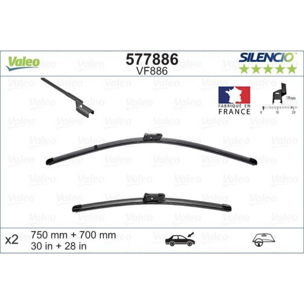 Wycieraczki Valeo Silencio Flat do Renault Espace