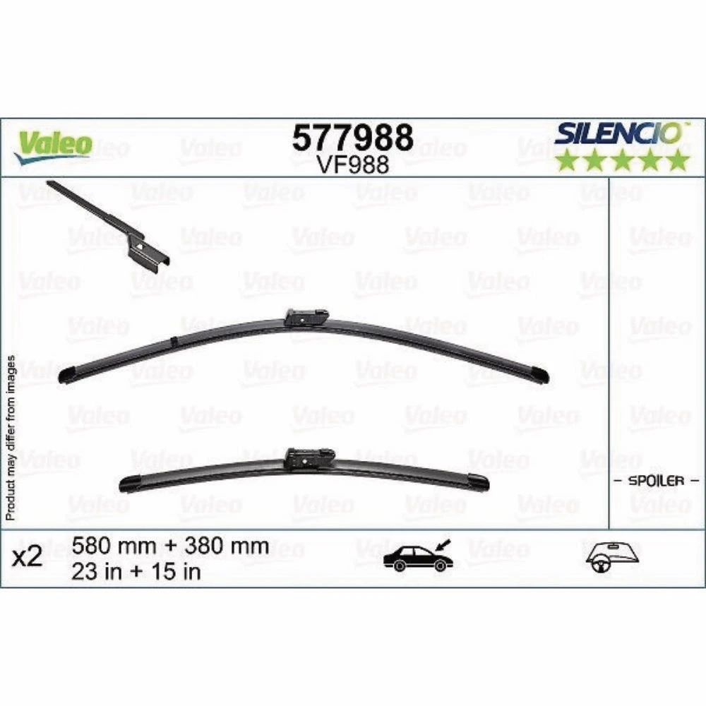 Wycieraczki Valeo Silencio Flat do Fiat Idea