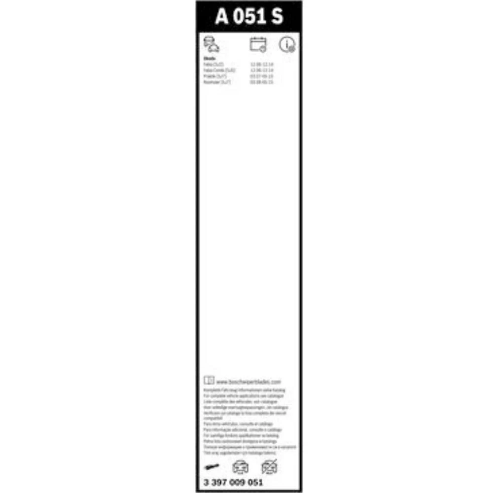 Комплект передніх щіток BOSCH AeroTwin 530 & 530 мм для Skoda Fabia 2 2006-2013