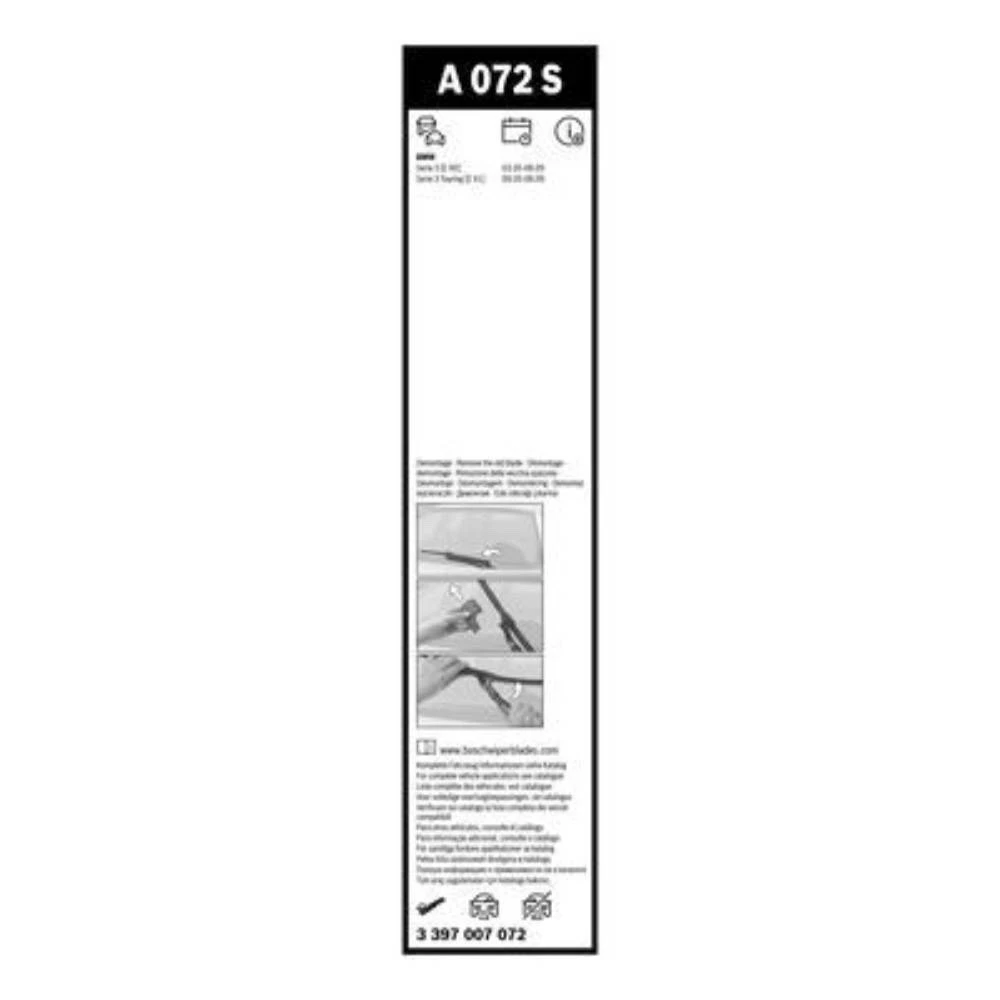 Komplet przednich wycieraczek BOSCH AeroTwin 600 & 475 mm do BMW Seria 3 2005-2009