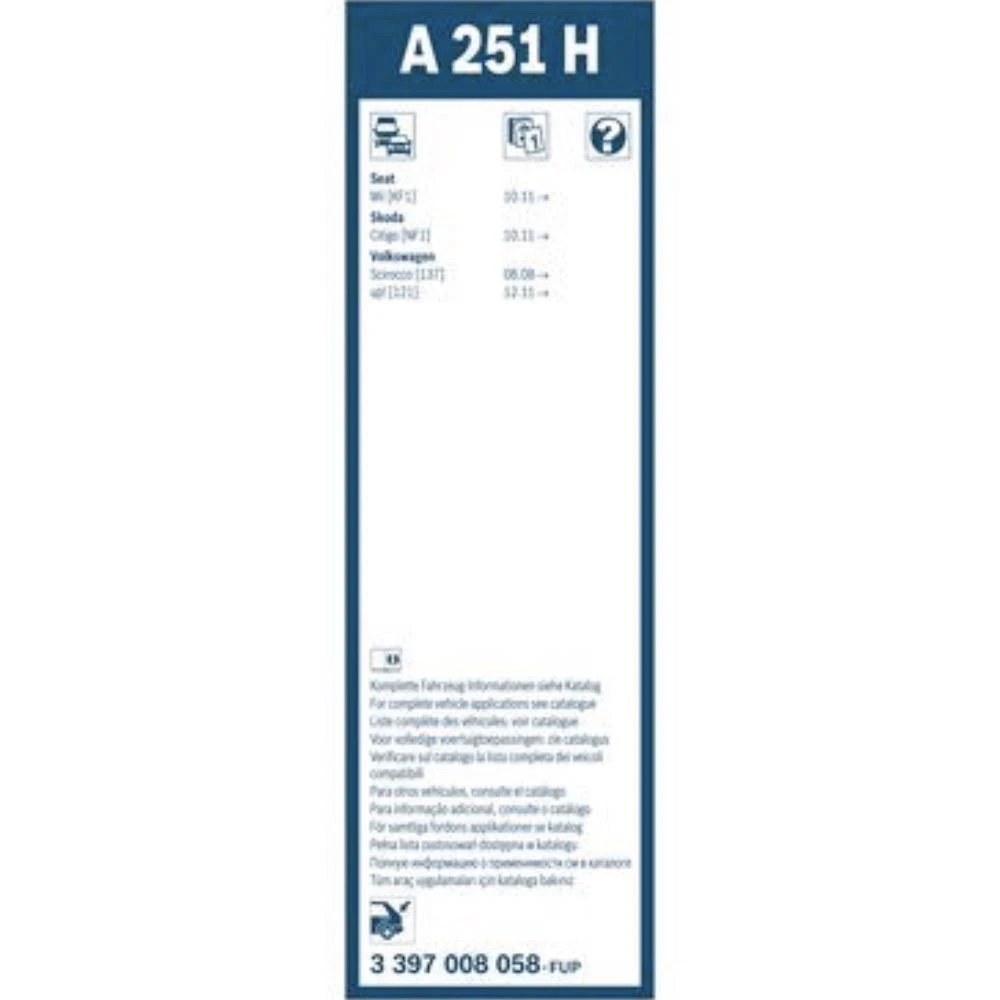Tylna wycieraczka BOSCH Rear 250 mm do DS DS4 2021-2026