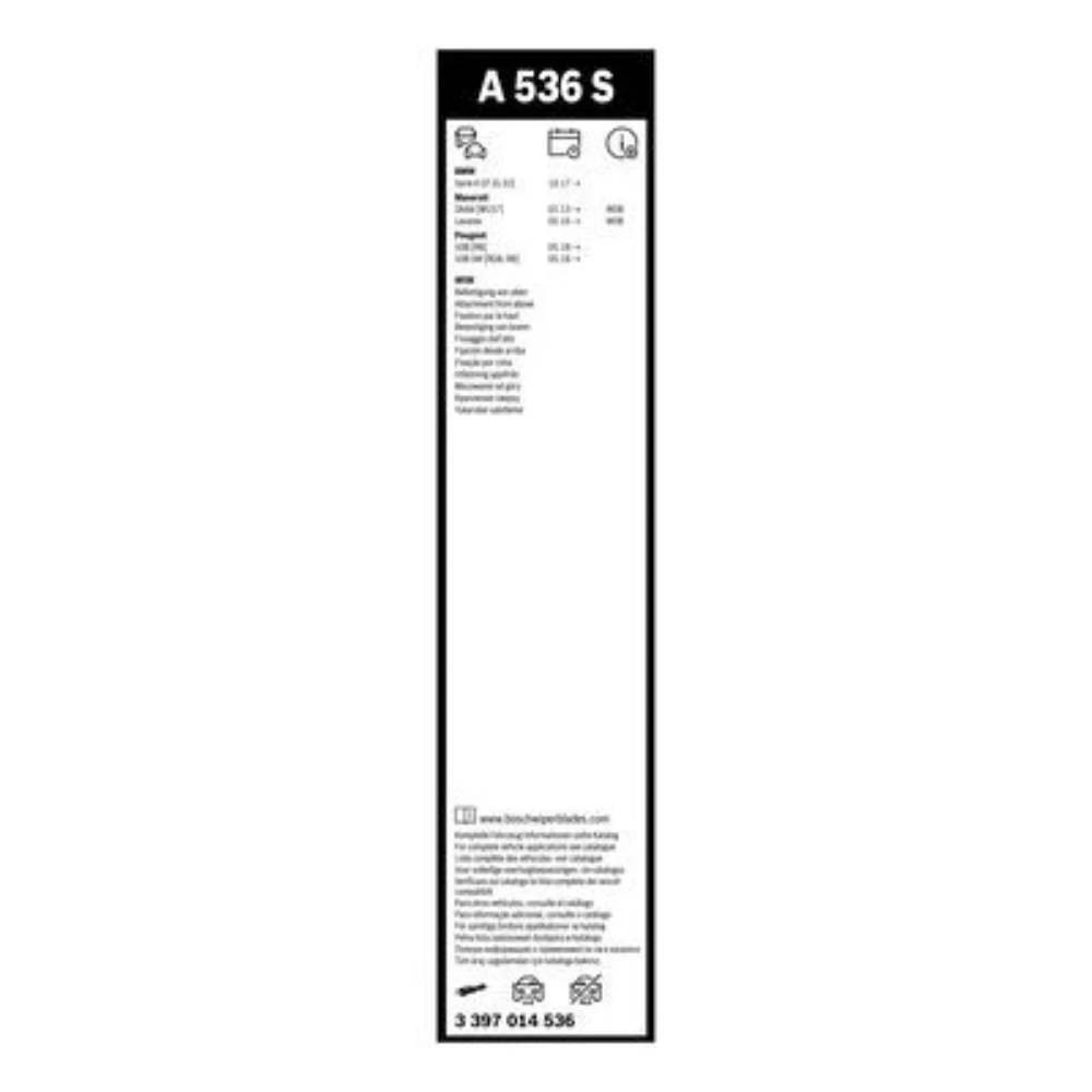 Front wiper blade set BOSCH AeroTwin 650 & 450 мм for Renault Kangoo 3 2021-2026