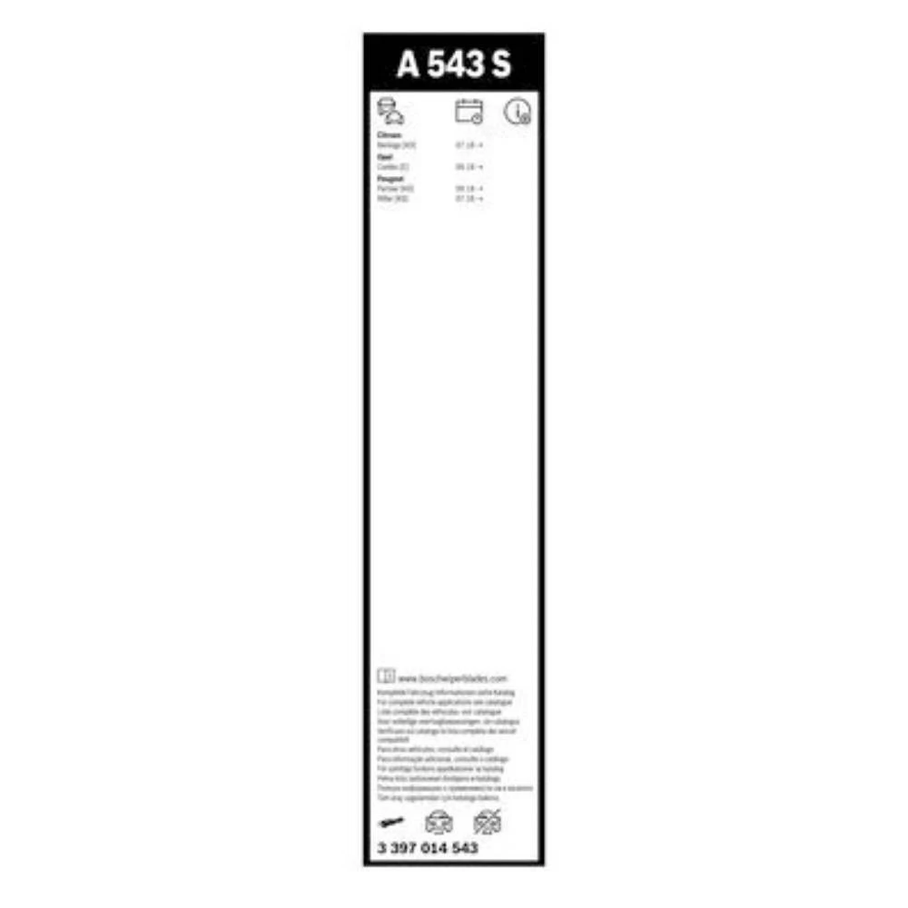 Front wiper blade set BOSCH AeroTwin 650 & 430 мм for BYD Tang 2018-2026