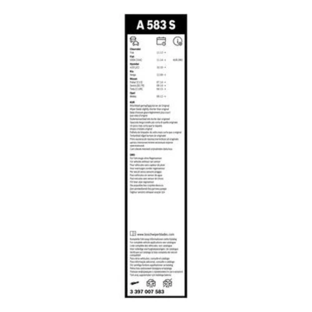 Комплект передніх щіток BOSCH AeroTwin 650 & 340 мм для BAIC BJ30 2 2024-2026
