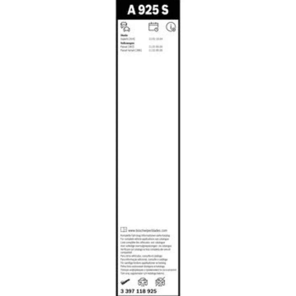 Front wiper blade set BOSCH AeroTwin 530 & 530 мм for Volkswagen Passat B5 Variant 2001-2005